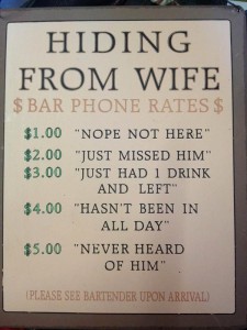 hiding-from-wife-bar-phone-rates
