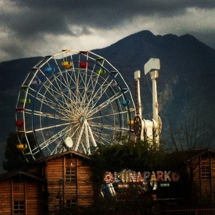 An amusement park in Iskederun, Turkey.