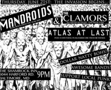 Mandroids, Atlas At Last @ Shamrock Inn Tonight