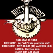 Bikes, Bands and Burritos @ Charm City Art Space Today