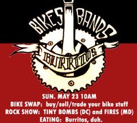 Bikes, Bands and Burritos @ Charm City Art Space Today